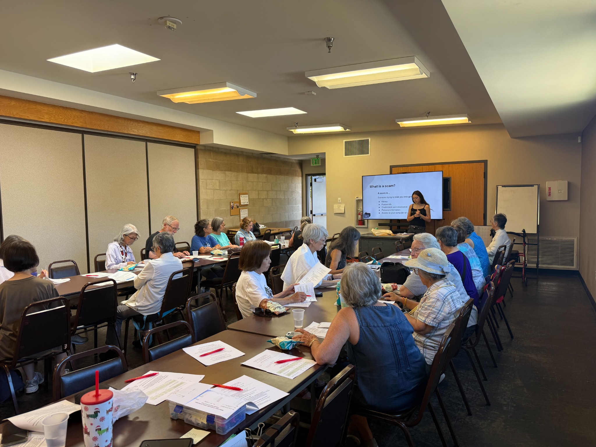 Scams and AI class in progress